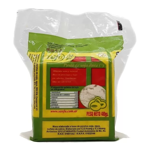 Pasta de soja dura Marca Sanfu